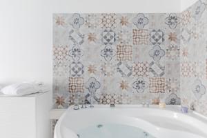 A bathroom at La Suite al Vaticano