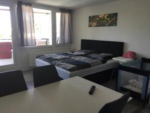Postel nebo postele na pokoji v ubytování Ferienwohnung Reinhold
