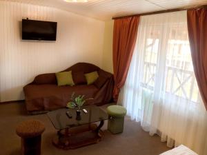 a living room with a couch and a window at ТерКон-Тур in Bukovel