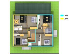 Půdorys ubytování APARTMÁNY POD SJEZDOVKOU