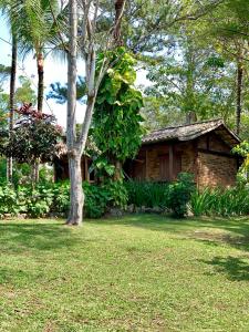 Um jardim em Pousada Jakuara