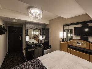 Cama o camas de una habitación en APA Hotel Asakusa Ekimae