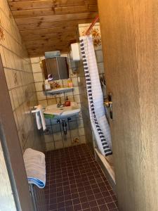 Koupelna v ubytování Haus Kaindl