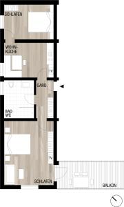 Grundriss der Unterkunft Haus Güatli