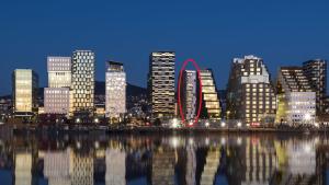 Huoneisto – kaupungin Oslo yleisnäkymä majoituspaikasta käsin