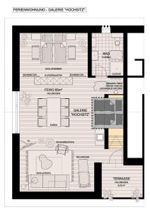 Plán poschodí v ubytovaní Appartement Hochsitz