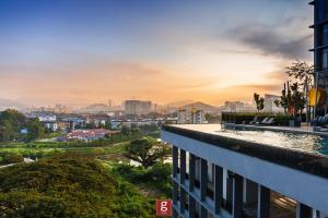 a view of a city from a building at EXPRESSIONZ KLCC BY G Suites in Kuala Lumpur