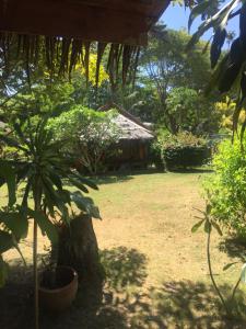 a garden with a house in the background at Andaman Sunflower in Ko Lanta