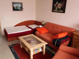 Χώρος καθιστικού στο Ferienwohnung Noack