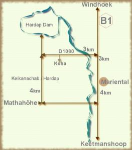 ein Diagramm des Wasserzyklus in der Unterkunft Koha Guesthouse in Mariental