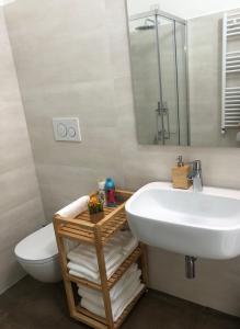 Koupelna v ubytování B&b Il Bacio
