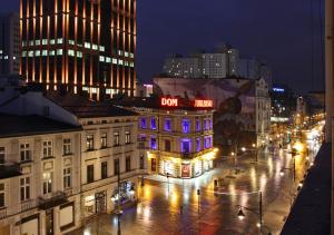 Udsigt til Łódź eller udsigt til byen taget fra lejligheden