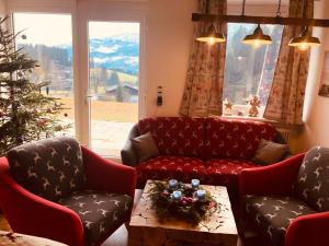 A seating area at Berghof Haselsberger