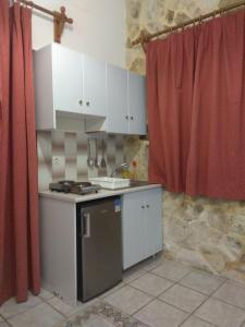 A kitchen or kitchenette at Villa Giorgos