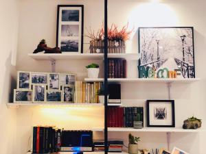 Knihovna v bed and breakfast