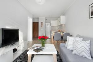 Kuchyňa alebo kuchynka v ubytovaní Elite Apartments Marine Suite