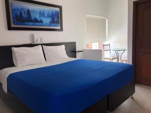 Postel nebo postele na pokoji v ubytování Hotel Abadias De Zapatoca