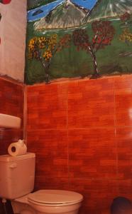 Phòng tắm tại Cabañas Don Camilo Albergue de Montaña