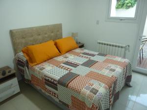 Postelja oz. postelje v sobi nastanitve Nikemen, moderno dpto con patio y cochera cubierta