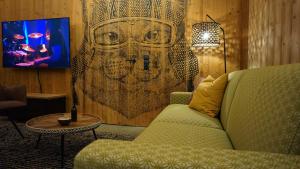 A seating area at ARLBERGhome Komfort-Apartments & Privat-Sauna