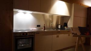 A kitchen or kitchenette at ARLBERGhome Komfort-Apartments & Privat-Sauna
