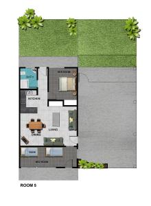 a floor plan of a house at King Reef Resort in Kurrimine Beach