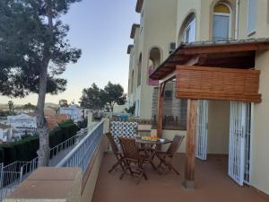 A balcony or terrace at Apartemento Monika Monte Pedrera C 1 TOP Aussicht