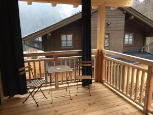 Balkón nebo terasa v ubytování Chalet Glemmtal - Haus Bergblick