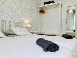 Posteľ alebo postele v izbe v ubytovaní Apartamento Ecuador