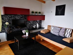 Posezení v ubytování Appartement Hofer