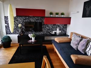 Posezení v ubytování Appartement Hofer