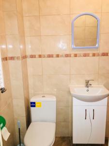 Koupelna v ubytování ''Ізківський затишок" село Ізки