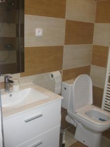 Kúpeľňa v ubytovaní Apartmány U Vlka
