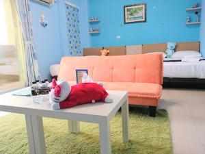 Rúm í herbergi á Amalfi Homestay