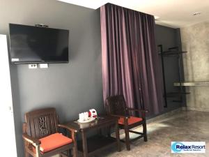 TV a/nebo společenská místnost v ubytování Relax Resort