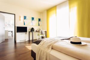 TV/trung tâm giải trí tại harry's home Linz-Urfahr hotel & apartments