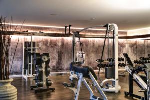 Fitness centrum a/nebo fitness zařízení v ubytování Sporthotel Racket Inn