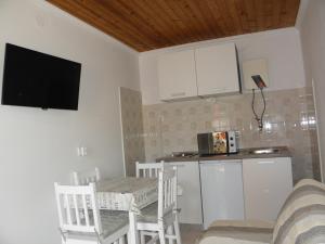 Kuchyň nebo kuchyňský kout v ubytování Apartmani Adam