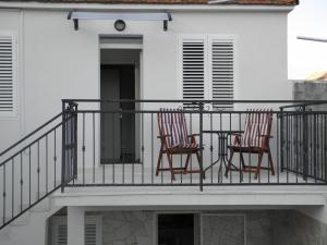 Balkón nebo terasa v ubytování Apartmani Adam