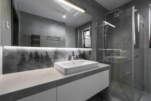 Kúpeľňa v ubytovaní Apartament Widok