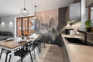 Kuchyňa alebo kuchynka v ubytovaní Apartament Widok