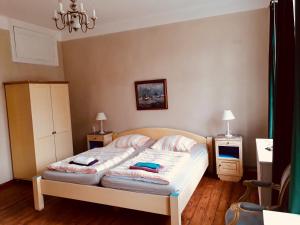 Postel nebo postele na pokoji v ubytování Haus 2 Linden