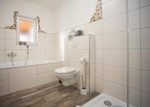 Koupelna v ubytování Haus Jungmann