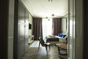 Posteľ alebo postele v izbe v ubytovaní Tesla Design Apartments Zagreb