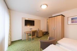 TV a/nebo společenská místnost v ubytování Hotel SCHNEIDER
