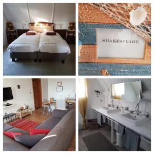 Postel nebo postele na pokoji v ubytování Hotel De Gouden Haan