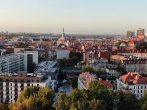 Výhľad na mesto Poznaň alebo výhľad na mesto priamo z apartmánu