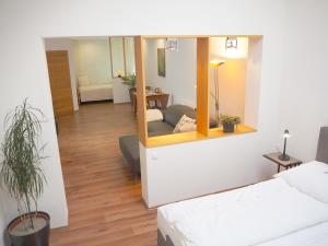 Postel nebo postele na pokoji v ubytování Apartment Loidl Ebensee