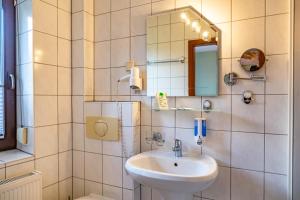 Koupelna v ubytování City-Hotel-Wolgast