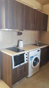 A kitchen or kitchenette at Luxury penthouse with sea view